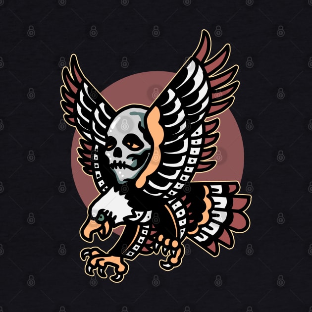 skull eagle tattoo by donipacoceng